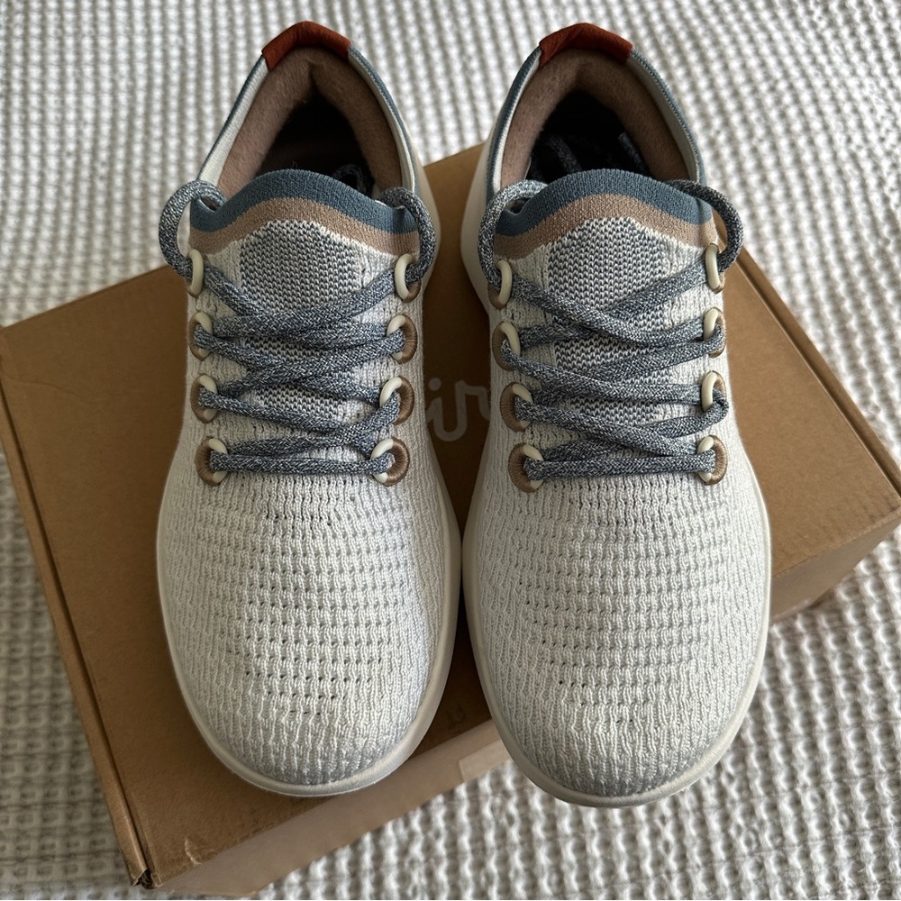 Allbirds Women's Tree Dasher 2 - Blizzard/Rustic Cobalt - Picture 5 of 12